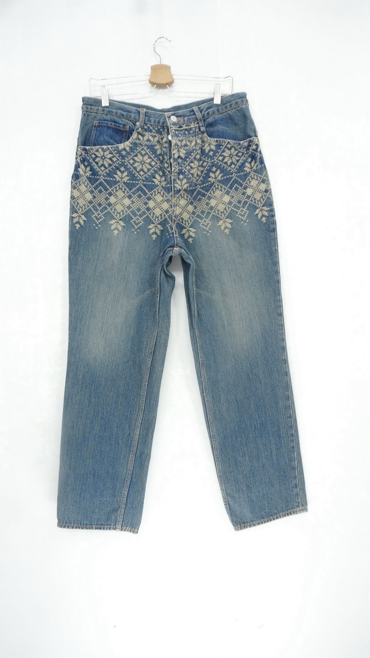 Iroquois Japan 🔴IROQUOIS Made in Japan 🎌 Native Vintage Buttonfly Jeans Size US 32 / EU 48 - 1 Thumbnail