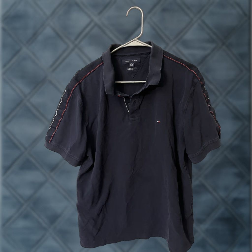 Tommy Hilfiger Tommy Hilfiger Polo Shirt Short Sleeve Men XL Navy Blue Regular Fit - Blue Navy Polo Men XL Slim Fit Shirt Size US XL / EU 56 / 4 - 1 Thumbnail