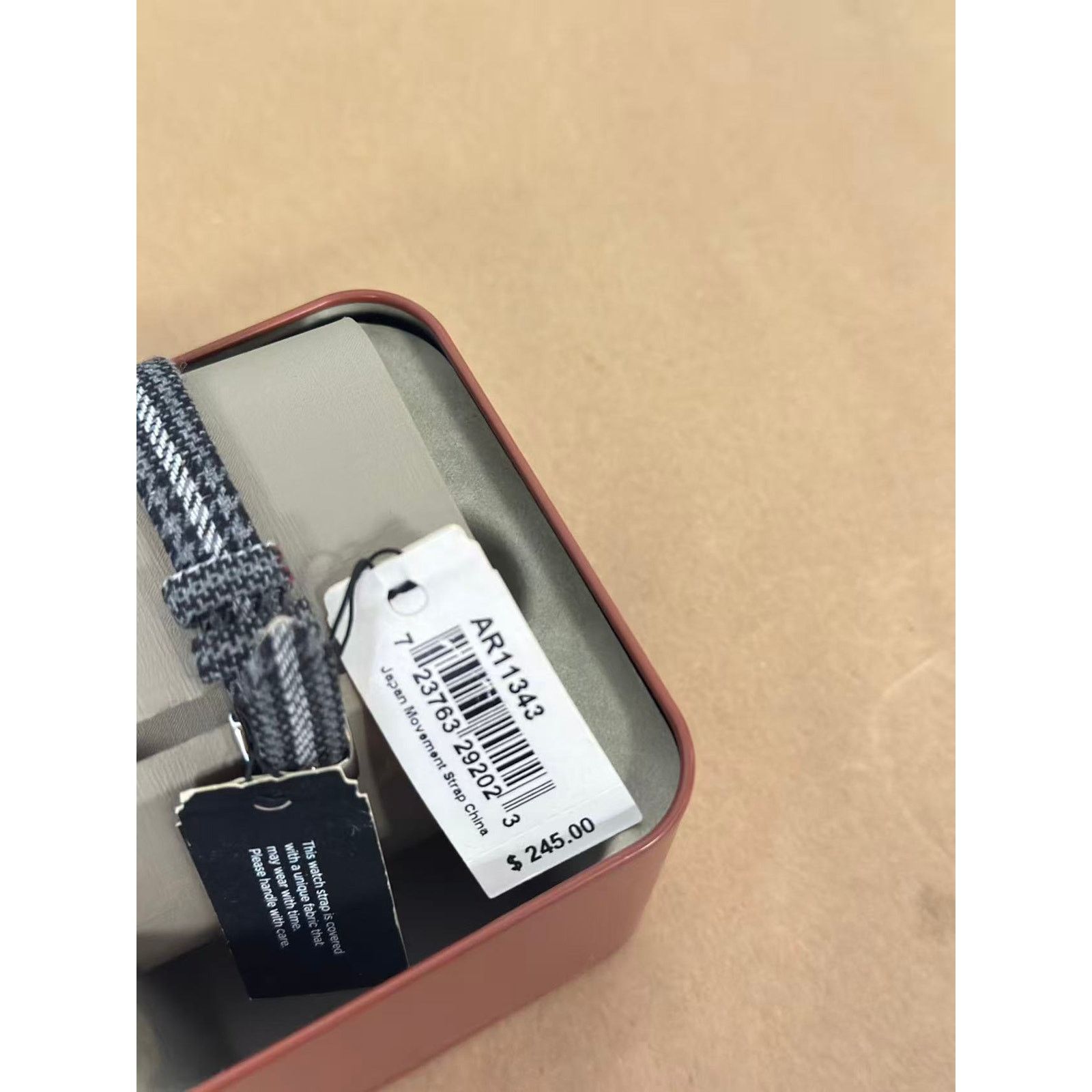 Emporio Armani Emporio Armani AR11343 Two Hand Grey Fabric Band Watch Size 32 - 3 Thumbnail