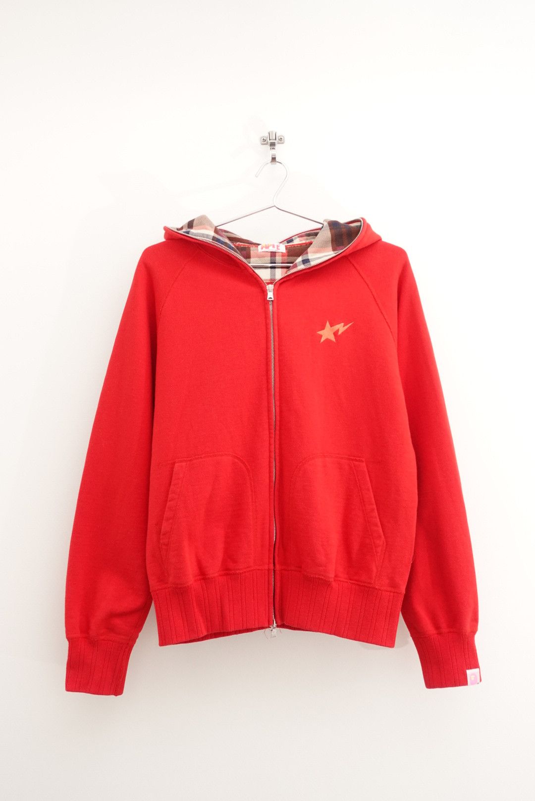 Rare Apee Bape Hoodie Zip Hoodie Parka Red