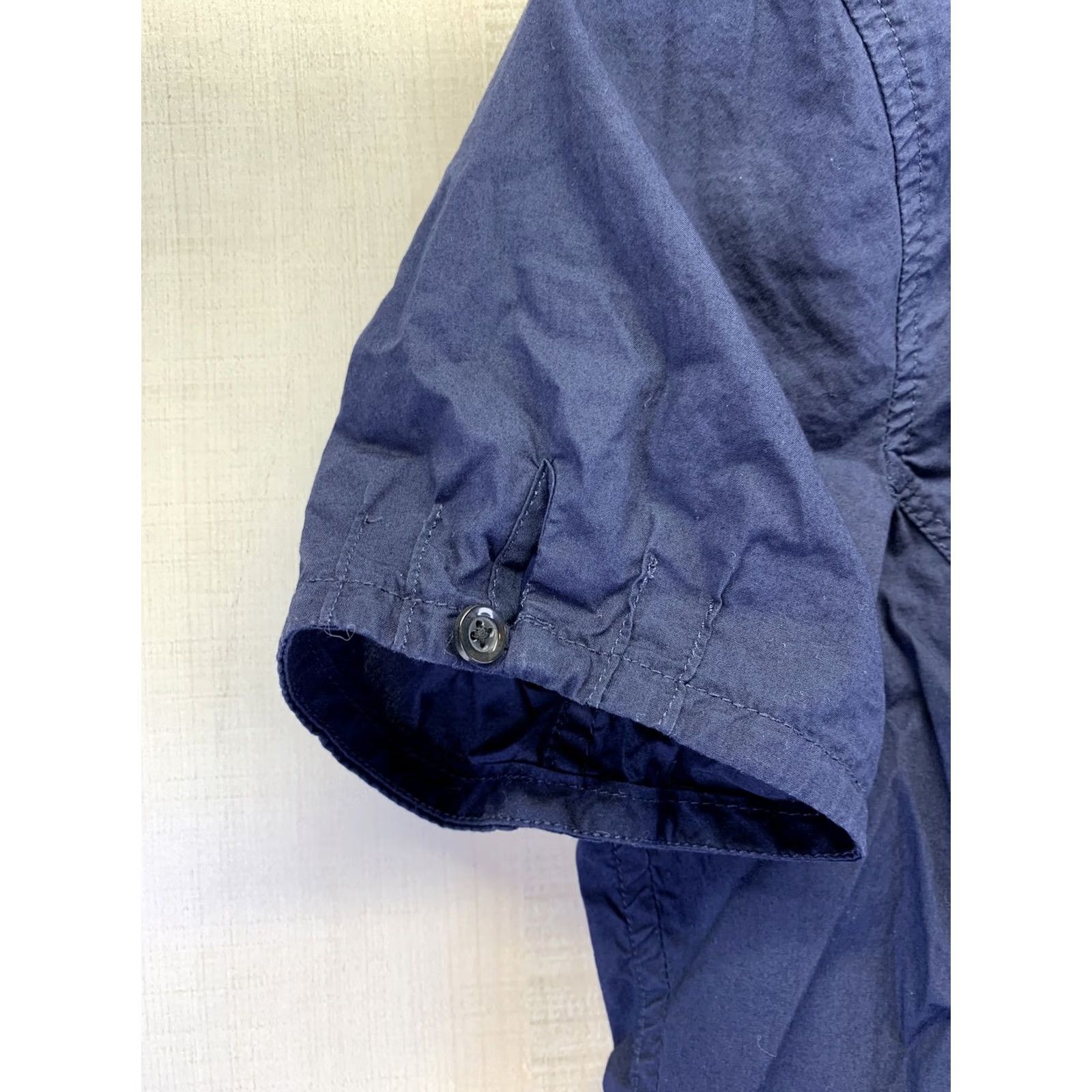 Eddie Bauer VINTAGE Eddie Bauer Womens Navy Blue XS 100% Cotton Short Sleeve Button-Up V Neck Shirt Women XS Navy Blue 100% Cotton Button-Up V-Neck Size 26" / US 2 / IT 38 - 6 Thumbnail