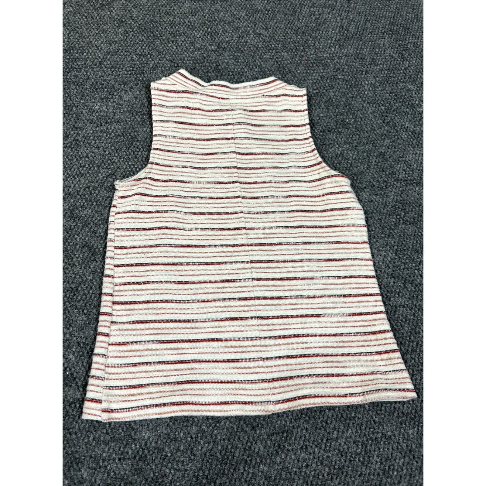 Vintage Ann Taylor tank top Womens Small white red navy striped casual knit factory Size S / US 4 / IT 40 - 7 Thumbnail