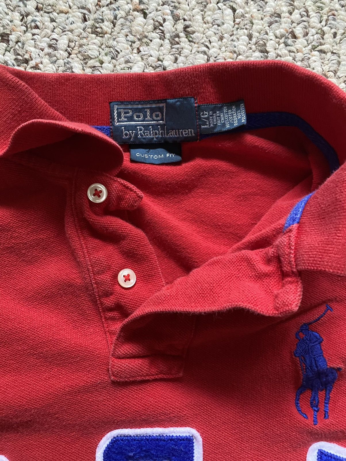 Polo Ralph Lauren Polo Ralph Lauren Men’s Short Sleeve Red Knit Polo USA Large Size US L / EU 52-54 / 3 - 4 Thumbnail
