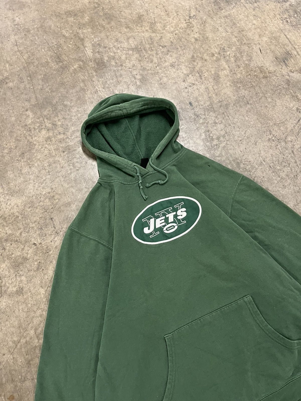 Vintage NY jets vintage hoodie streetwear sportswear boxy hype rare Size US XXL / EU 58 / 5 - 4 Thumbnail