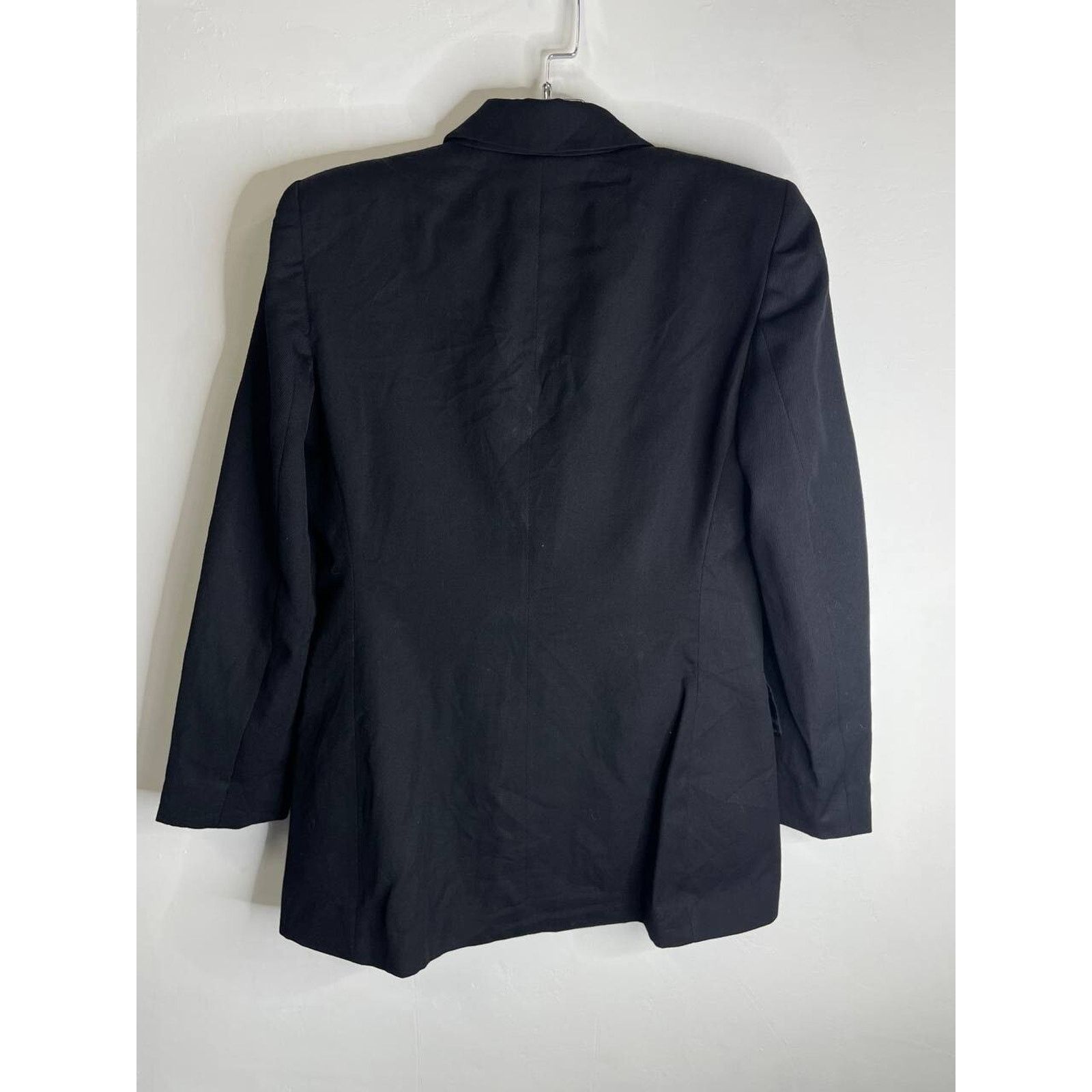 Jones New York × Vintage Vintage Jones New York Black Wool Blazer Jacket Classic Suit Size M / US 6-8 / IT 42-44 - 3 Thumbnail