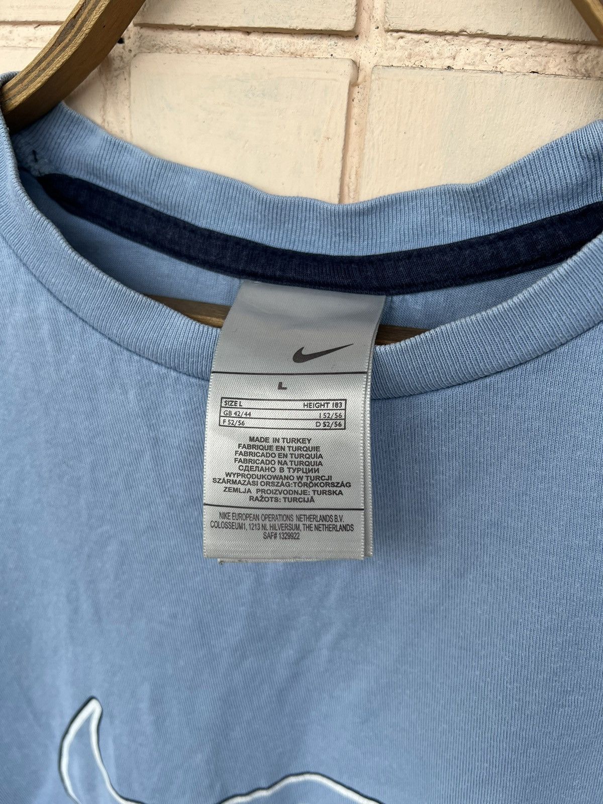 Nike NIKE UPTEMPO Vintage 00s Tshirt Tee Swoosh Center Logo Size US S / EU 44-46 / 1 - 12 Thumbnail