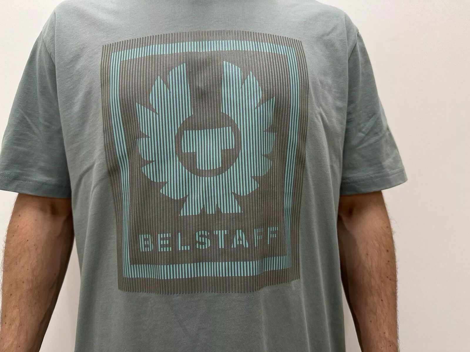 Belstaff Belstaff Big Logo T-Shirt Tee Short Sleeve Mint Size US XXL / EU 58 / 5 - 3 Thumbnail