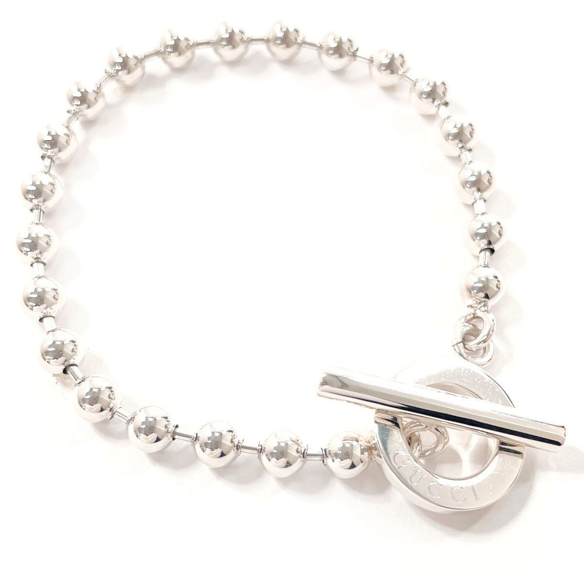 Gucci Gucci Gucci 925 Silver Ball Chain Bracelet Precious Metal Bracelet DUTY FREE for USA Size ONE SIZE - 1 Thumbnail