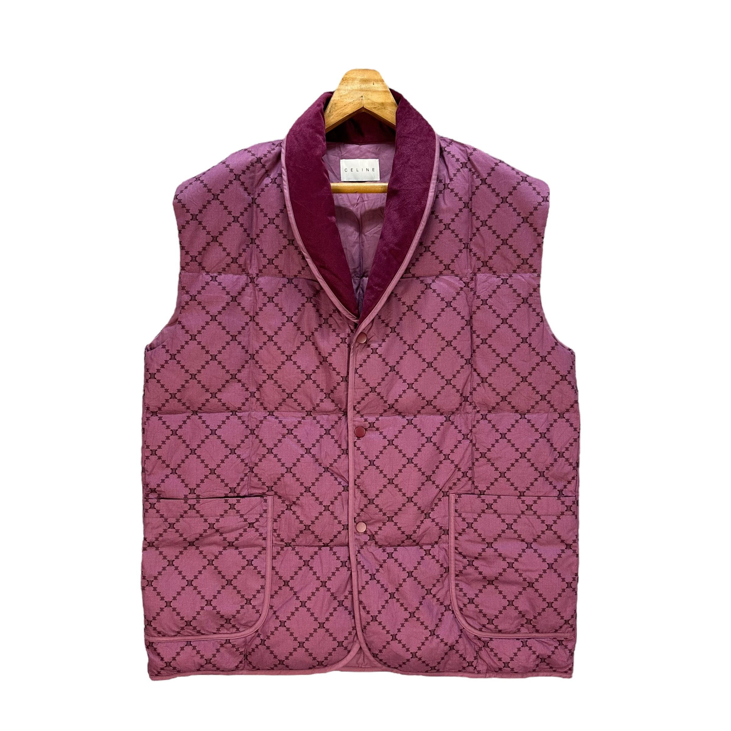 Celine CELINE Macadam Triomphe Western River Down Vest #A60-1393 Size US L / EU 52-54 / 3 - 1 Thumbnail
