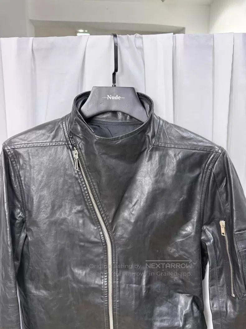 Rick Owens Rick Owens Stand-up collar motorcycle jacket| Size US M / EU 48-50 / 2 - 4 Thumbnail