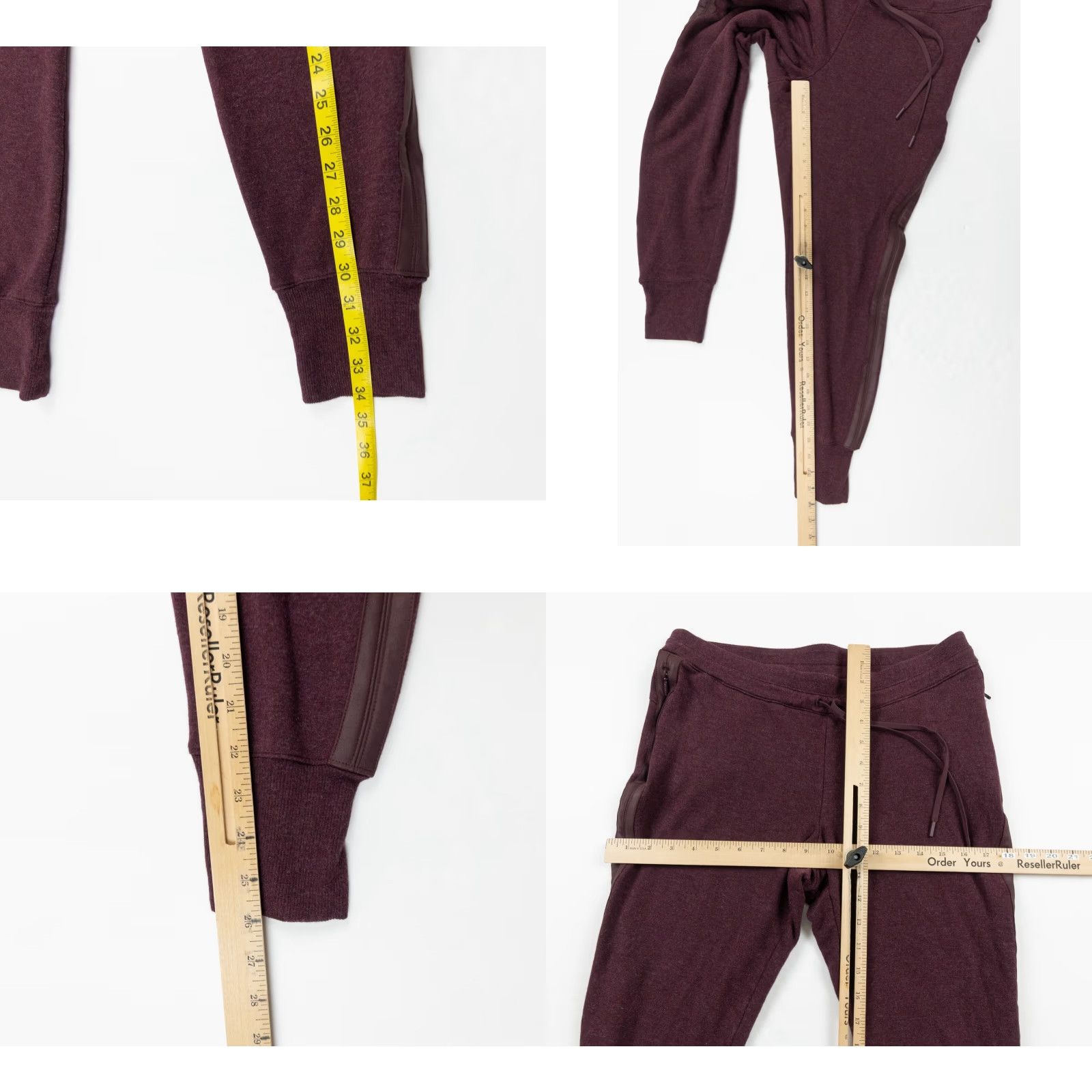 Athleta Athleta Womens Small Burgundy Jogger Pants Activewear Ladies Casual Athleisure Size 28" / US 6 / IT 42 - 9 Thumbnail