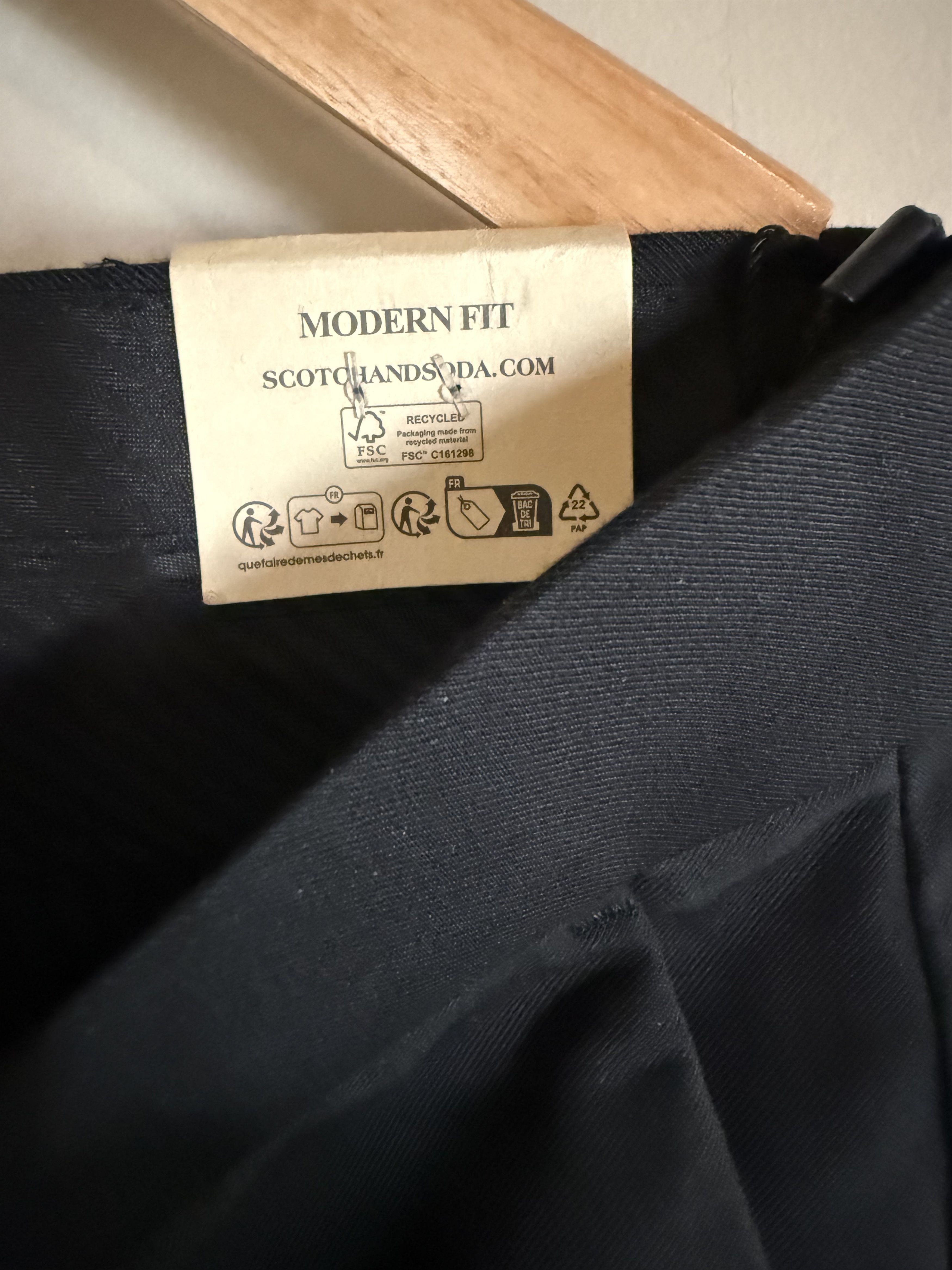 Scotch & Soda Scotch & Soda Dress Trousers, Black, 36x30, New w/ Tags Size 36R - 4 Thumbnail