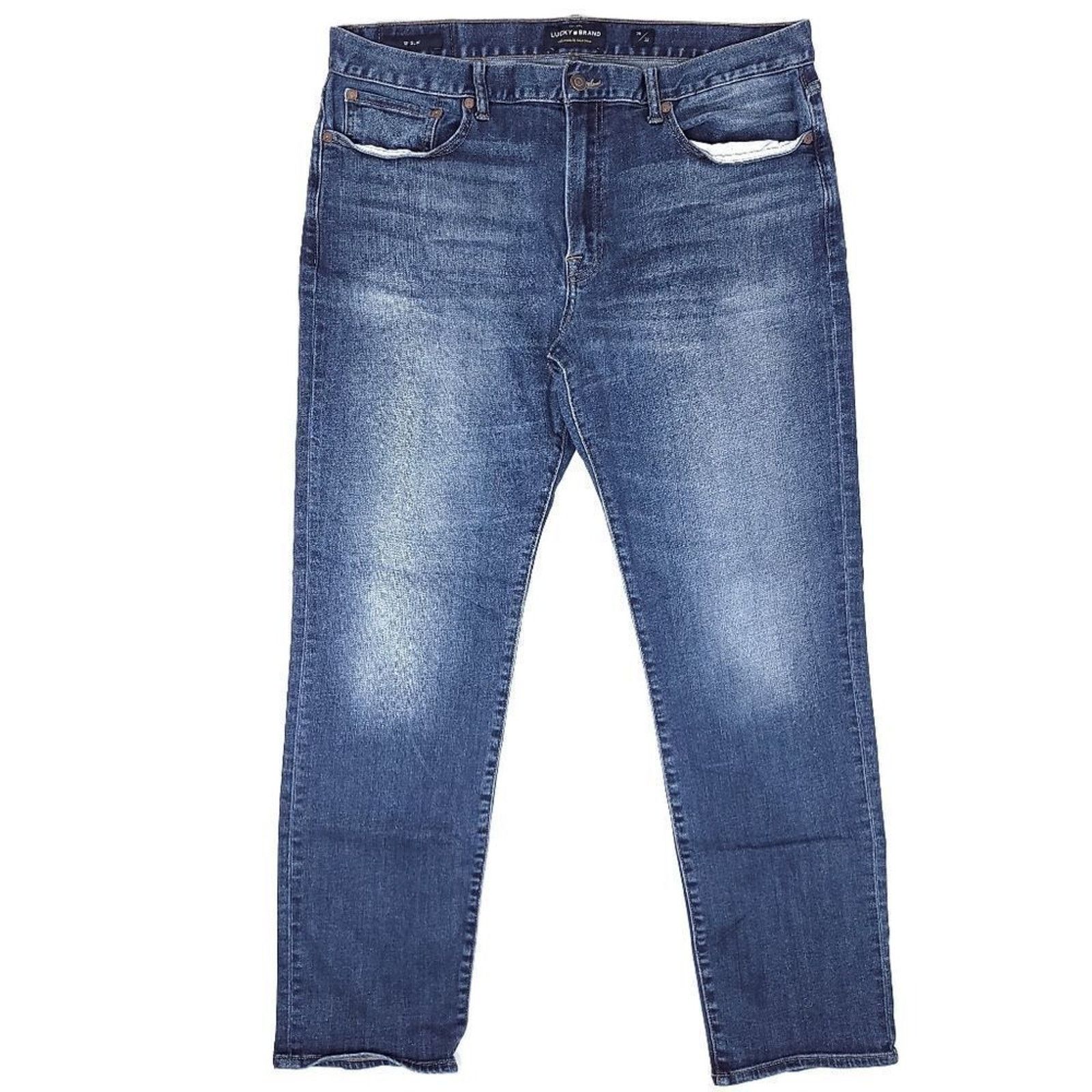 Lucky Brand Lucky Brand 121 Slim Jeans Mens 38x31 Dark Blue Stretch Size US 38 / EU 54 - 1 Thumbnail