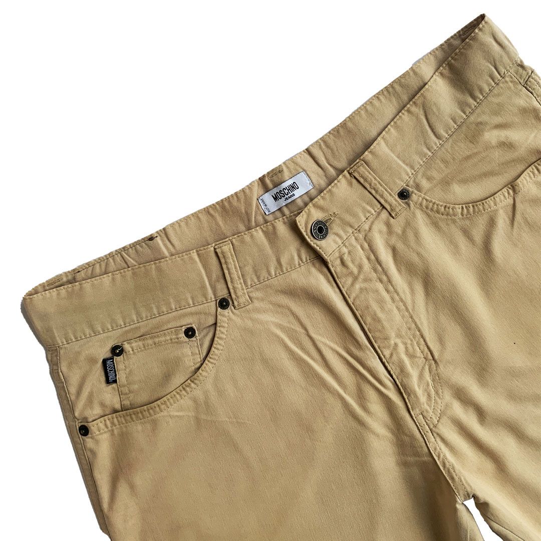Moschino Moschino - Light Cotton Trouser - Beige - 36W Size US 36 / EU 52 - 3 Thumbnail