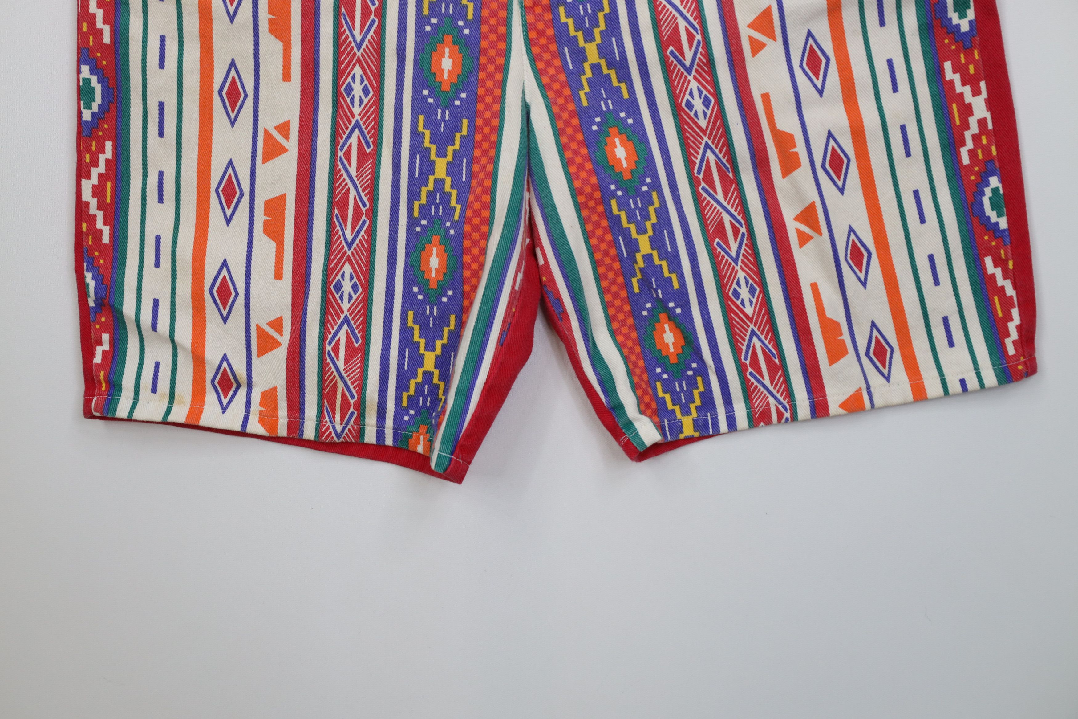 Vintage Vintage 90s Streetwear Southwestern Cowgirl Denim Shorts USA Size 28" / US 6 / IT 42 - 4 Thumbnail