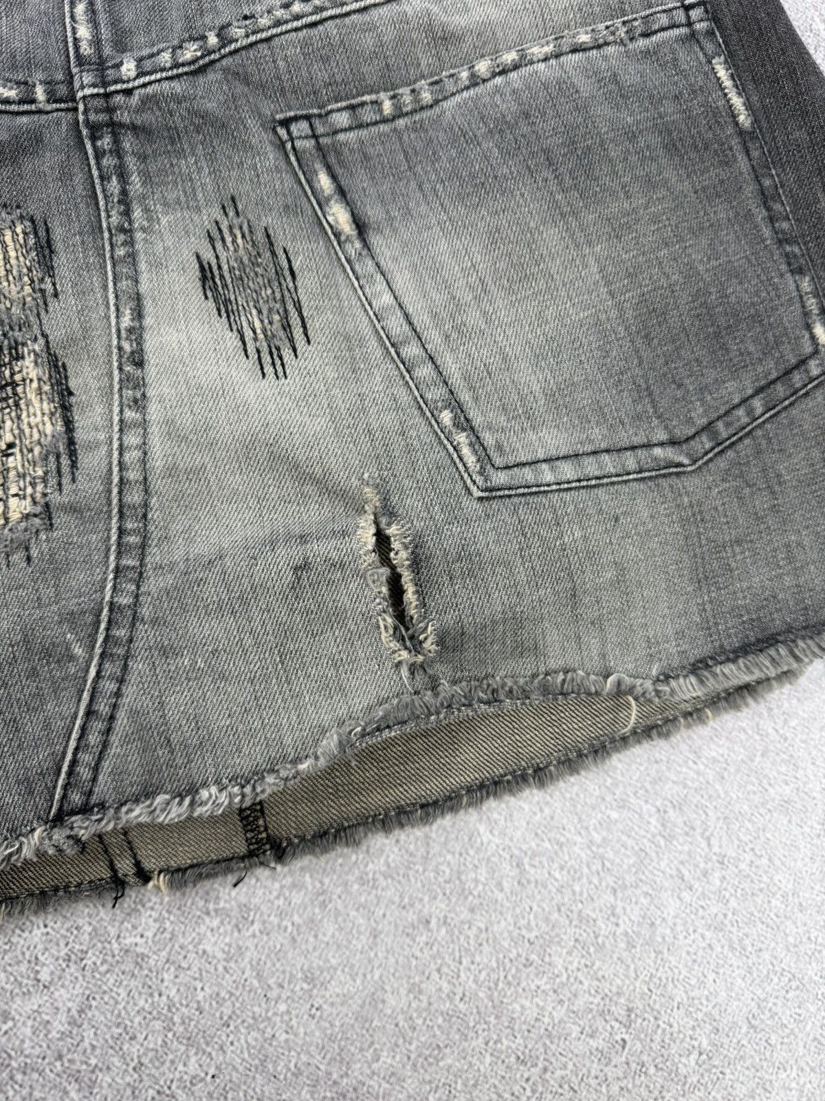 Allsaints Allsaints Distressed Denim Mini Skirts Size M Size 26" / US 2 / IT 38 - 10 Thumbnail
