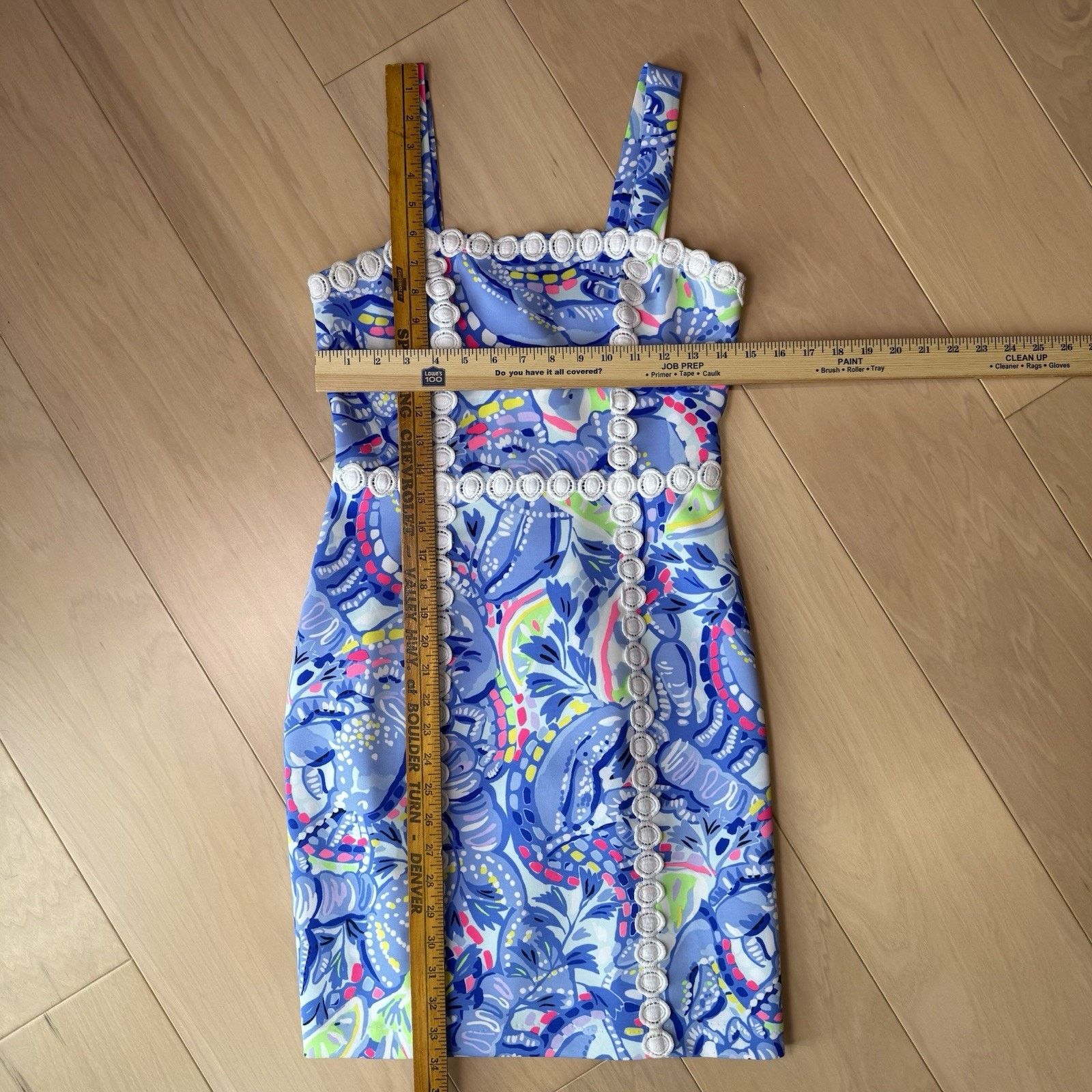 Lilly Pulitzer Lily Pulitzer Janelle Stretch Shift Dress Women's 2 Blue Size XS / US 0-2 / IT 36-38 - 2 Thumbnail