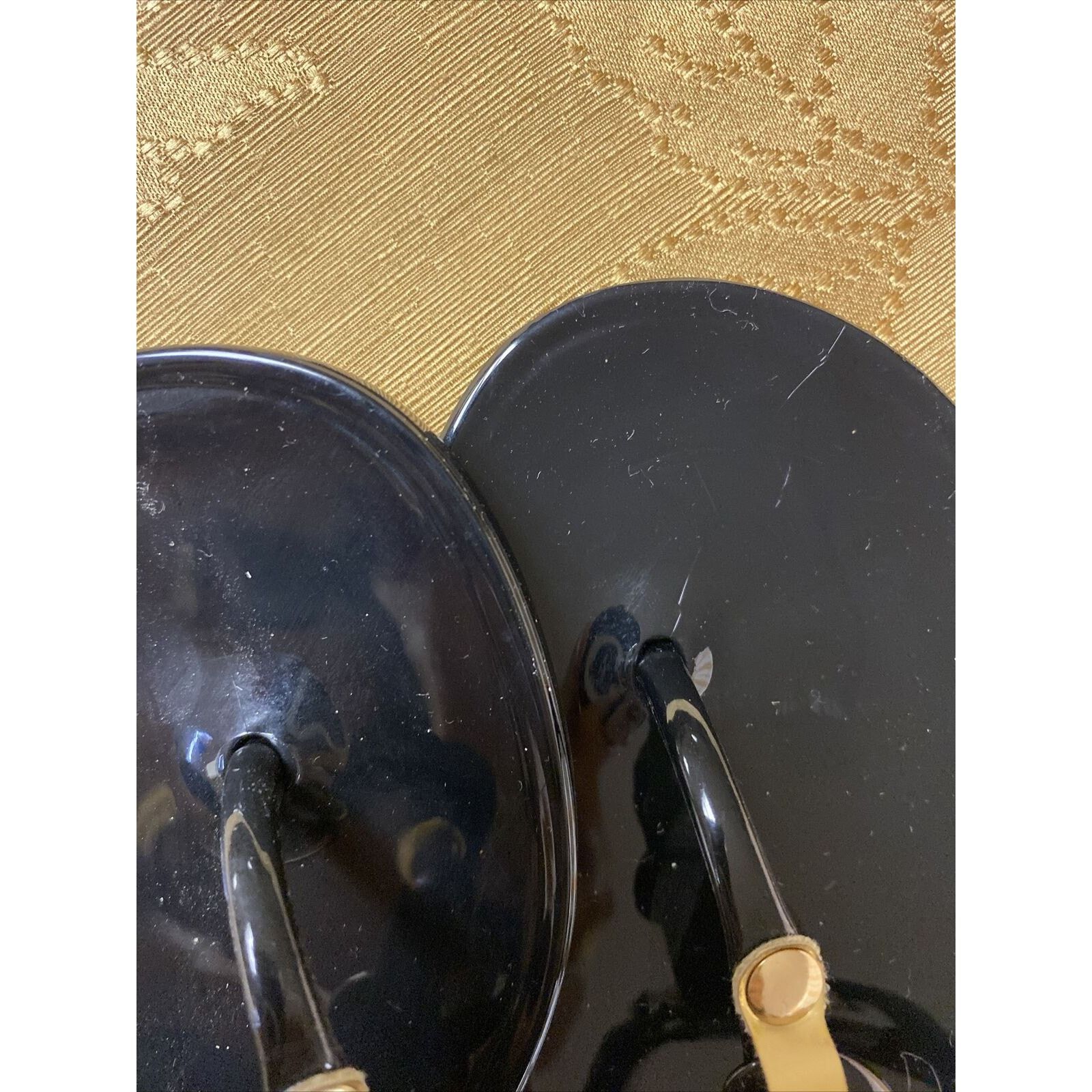 Other WILD DIVA LOUNGE Plastic Gel Rhinestone Sandals WMN 7Black Size US 7 / IT 37 - 6 Thumbnail