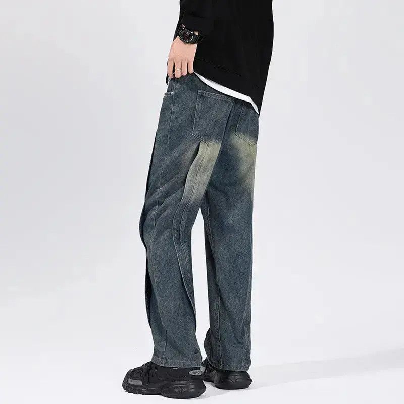 Japanese Brand Retro loose fitting patchwork micro flared jeans Size US 30 / EU 46 - 5 Thumbnail