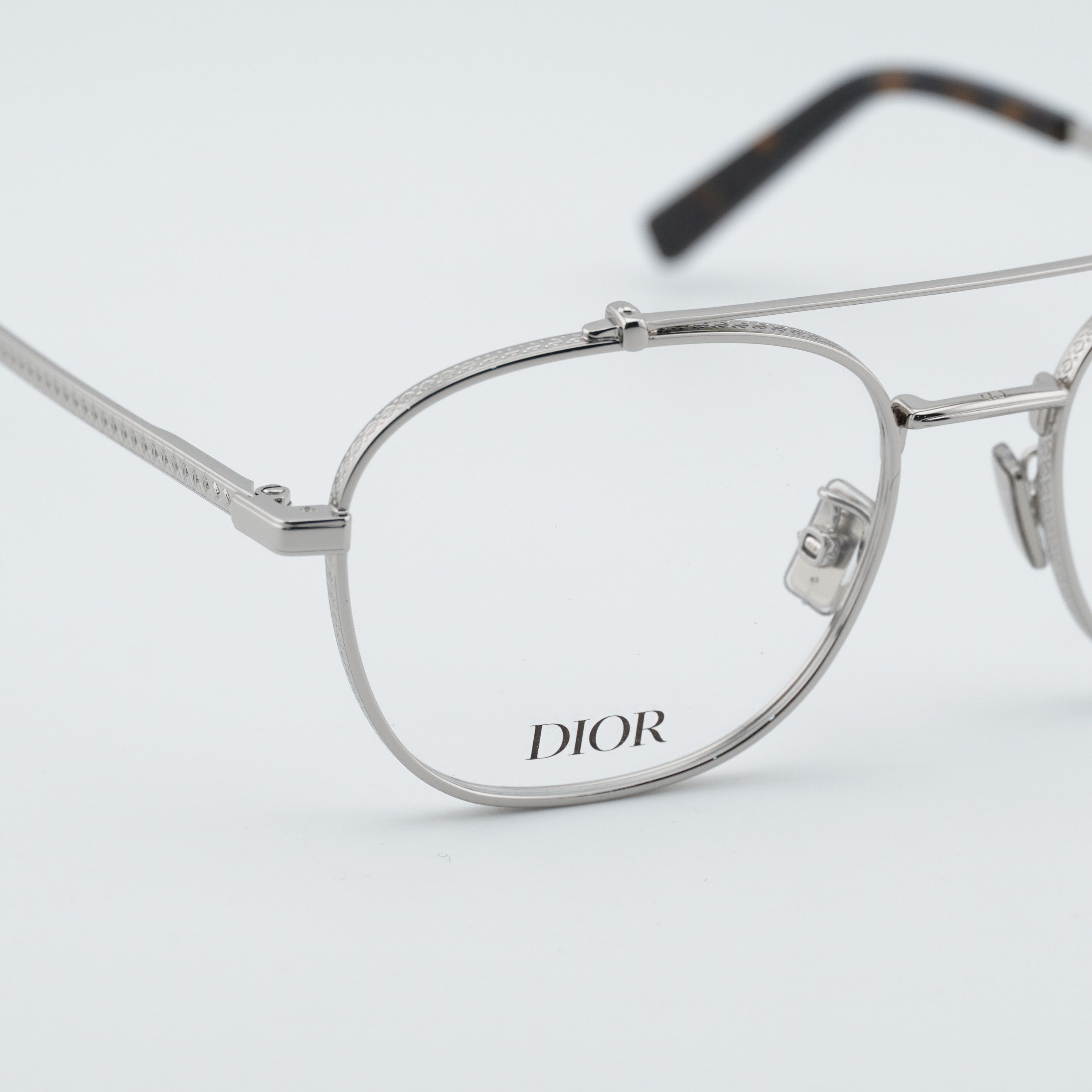 Dior Dior CD DIAMONDO R2U F200 Eyeglasses Silver 54mm Aviator Size ONE SIZE - 9 Thumbnail