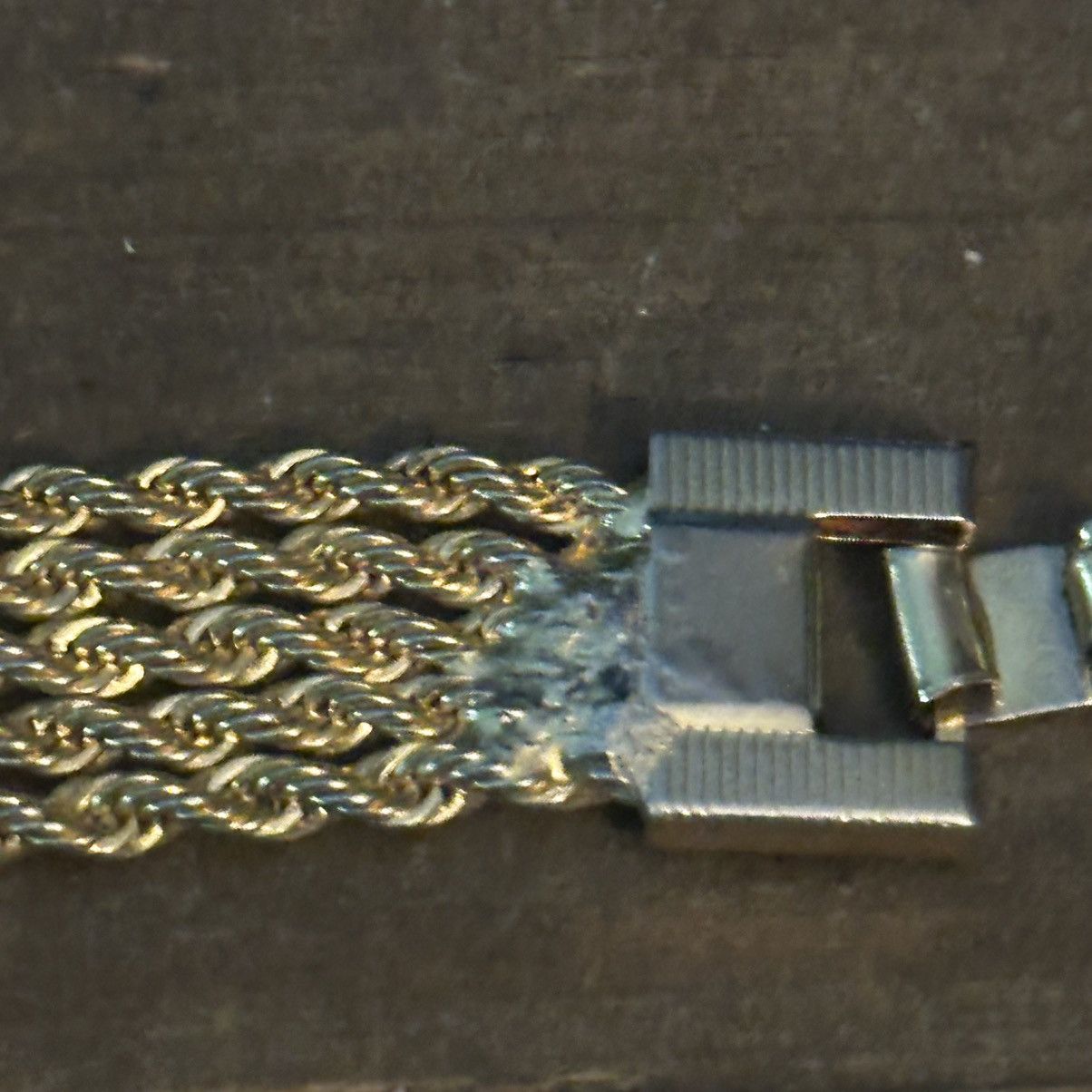 Vintage Vintage gold tone multi strand rope chain bracelet Size ONE SIZE - 2 Thumbnail