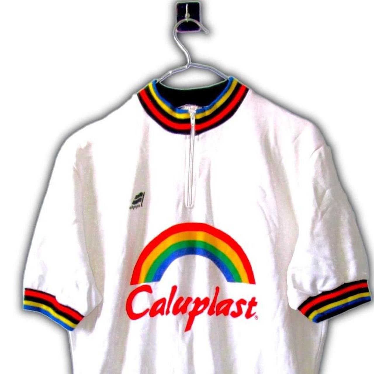 Other Cycling 90s cyclist caluplast bicycle rainbow Olympia Shirt Size US M / EU 48-50 / 2 - 1 Thumbnail