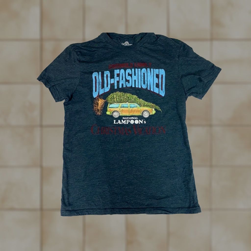 Vintage National Lampoon Mens T Shirt M blue Griswold Family movie Shirt Regular Crew Neck Short Sleeve Cotton Spandex Size US M / EU 48-50 / 2 - 1 Thumbnail