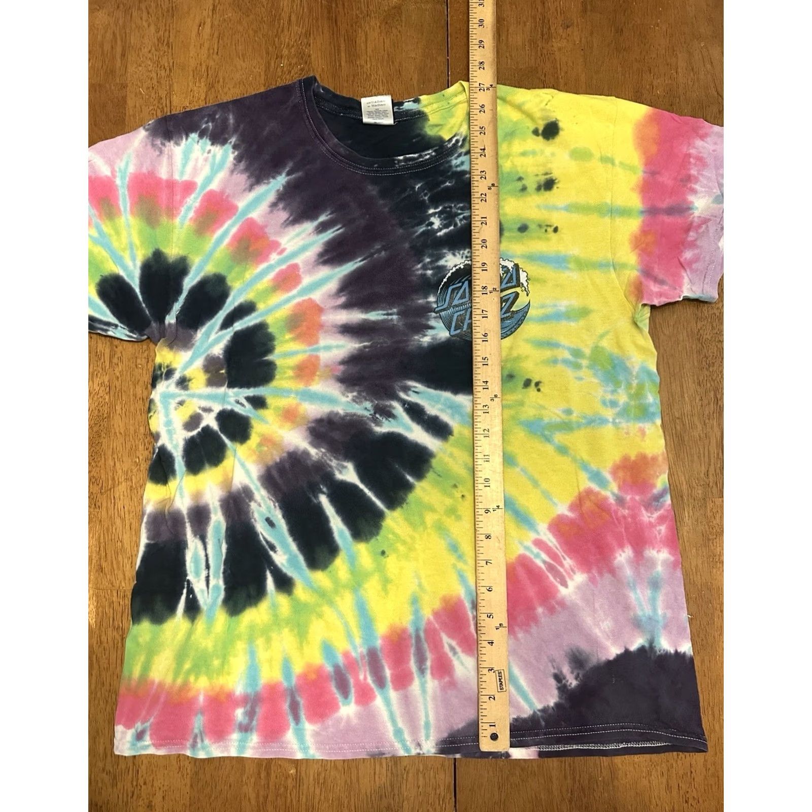 Vintage Santa Cruz Skateboards Tie Dye T Shirt Large Men Size US L / EU 52-54 / 3 - 6 Thumbnail