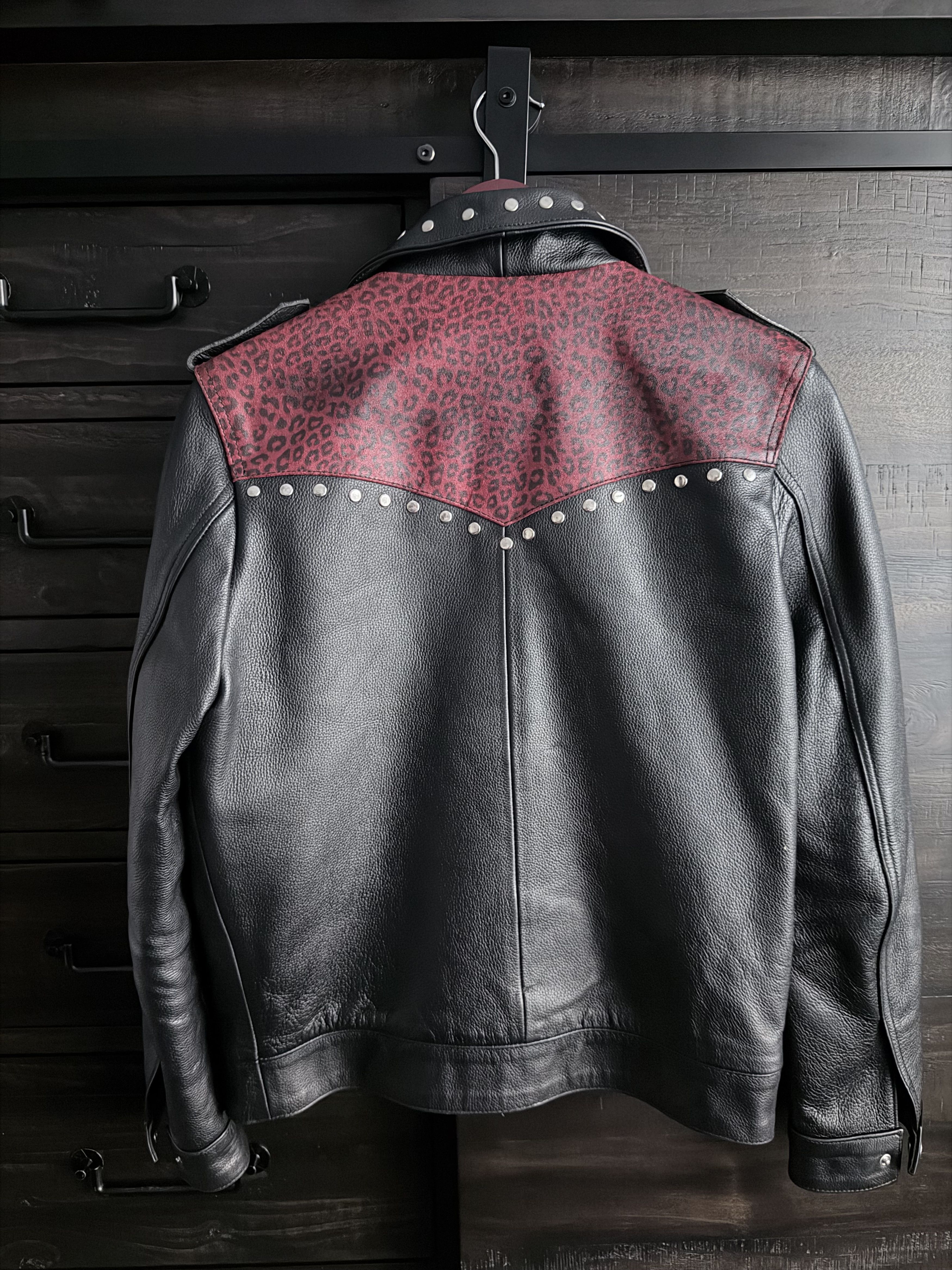 ALEXANDER DIGENOVA Alexander Digenova Studded Leopard Panel Moto Jacket Size US S / EU 44-46 / 1 - 3 Thumbnail