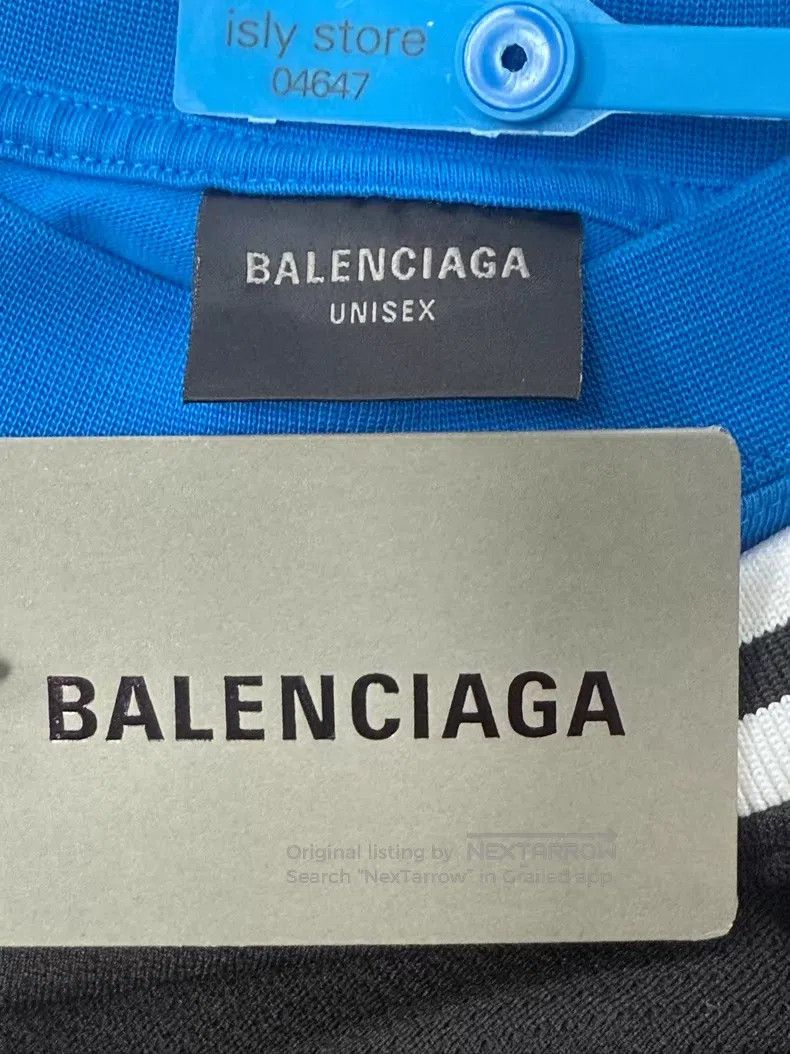 Balenciaga Balenciaga Letter and number combined round neck black Size US M / EU 48-50 / 2 - 3 Thumbnail