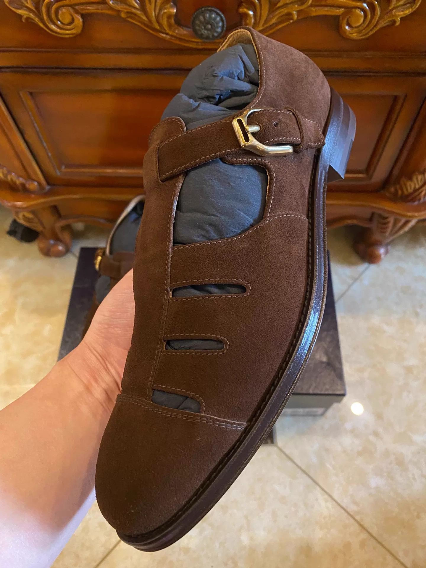 Polo Ralph Lauren RL Purple Label RRL Italian Sandals OldMoney US8/9 Size US 8 / EU 41 - 3 Thumbnail
