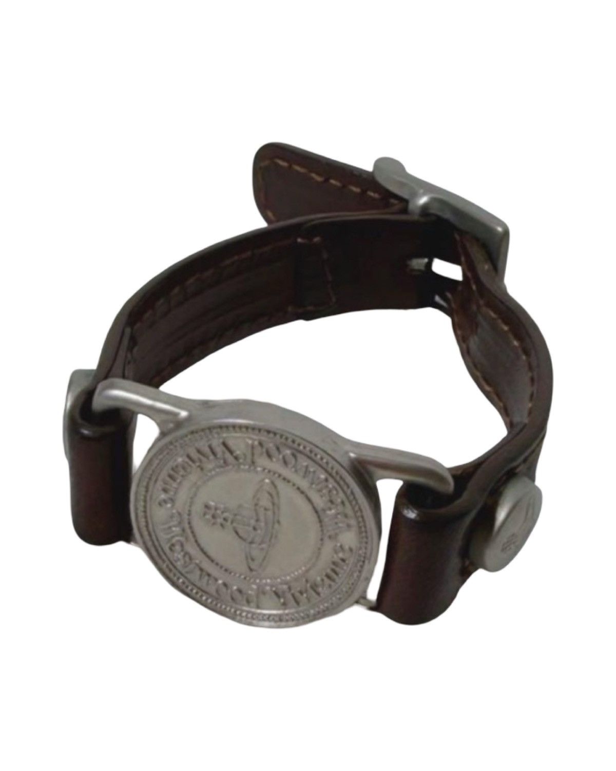 Vivienne Westwood Orb Watch Face Leather Bracelet Size ONE SIZE - 6 Thumbnail