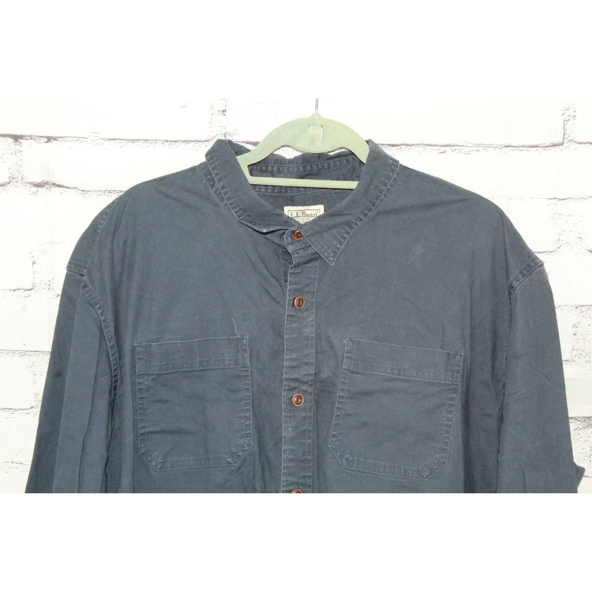 L.L. Bean LL Bean Men's BeanFlex Twill Shirt Traditional Untucked Fit Size US XXL / EU 58 / 5 - 3 Thumbnail