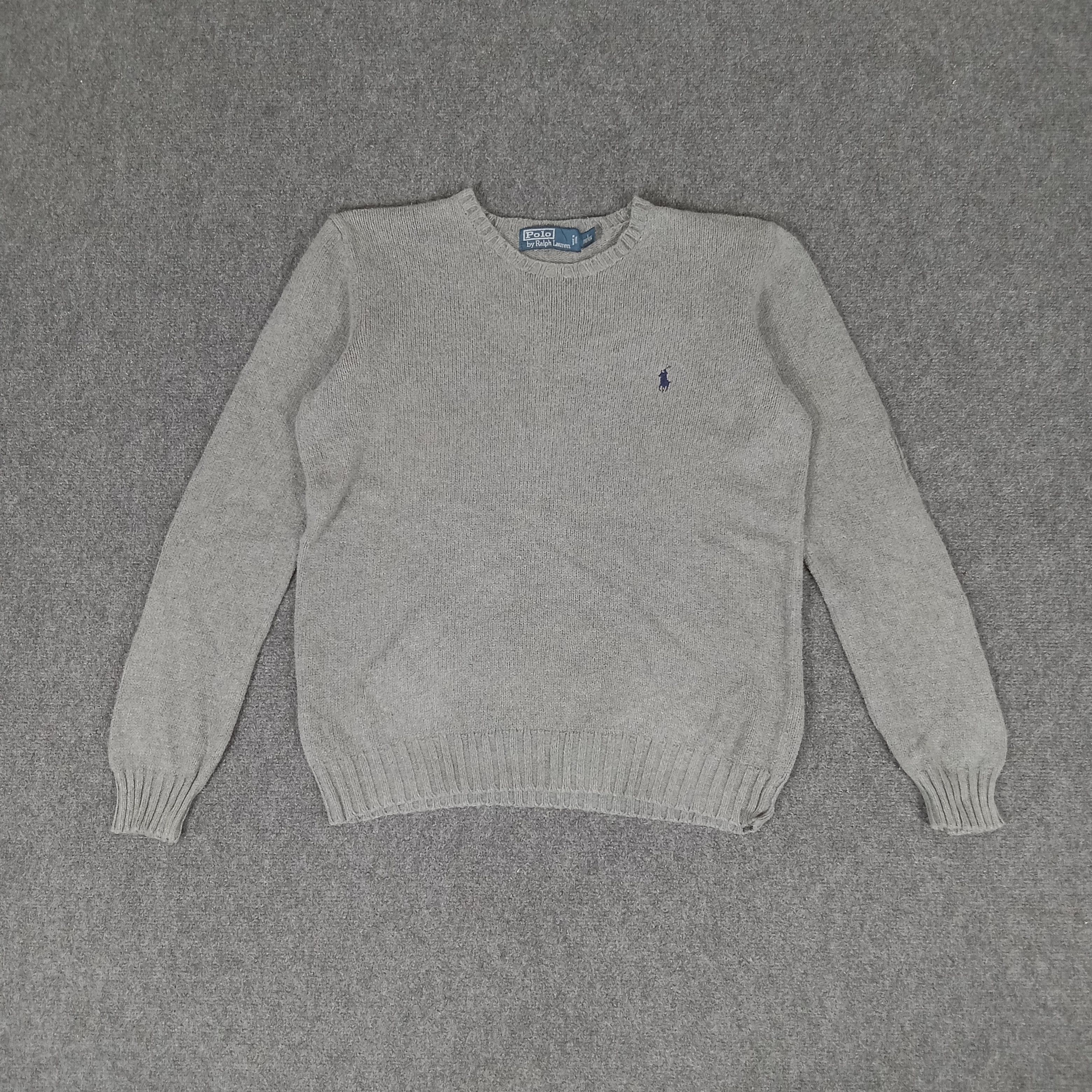 Polo Ralph Lauren × Vintage POLO by Ralph Lauren Plain Knitwear Sweatshirt Size US M / EU 48-50 / 2 - 1 Thumbnail