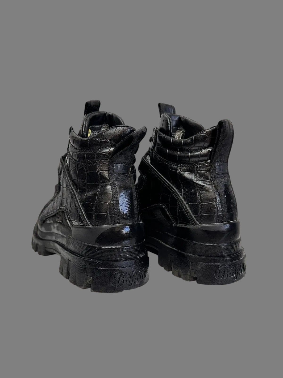 New Rock Gothic Platform Leather Boots Vintage Buffalo AS98 Look Size US 9 / IT 39 - 6 Thumbnail