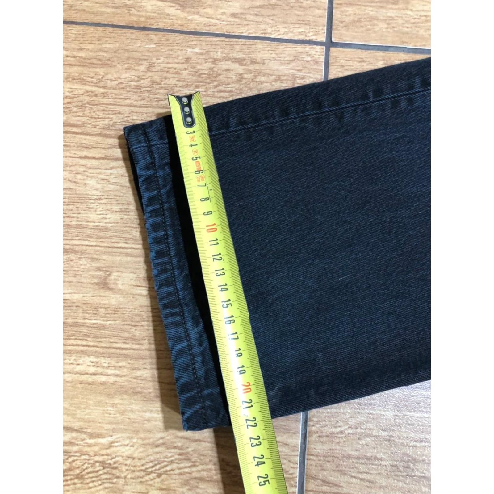 LEVI’S 501 Jeans Men 34X34 Dark Wash Denim Relaxed Fit Black 5-Pocket Button Rise Mid Vintage No N/A