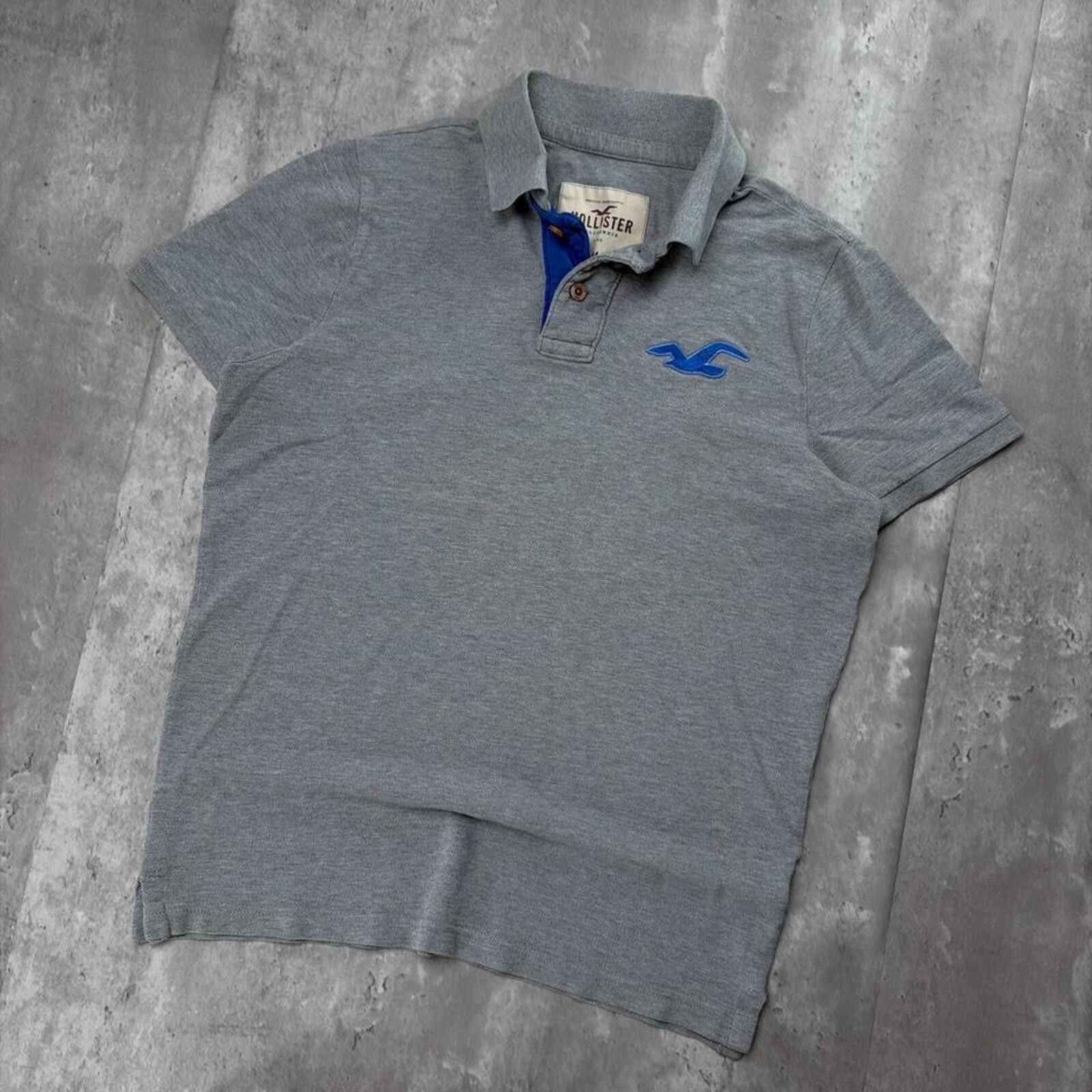 Other Y2K Grey Hollister Surf Grunge Polo Shirt Size US M / EU 48-50 / 2 - 2 Thumbnail