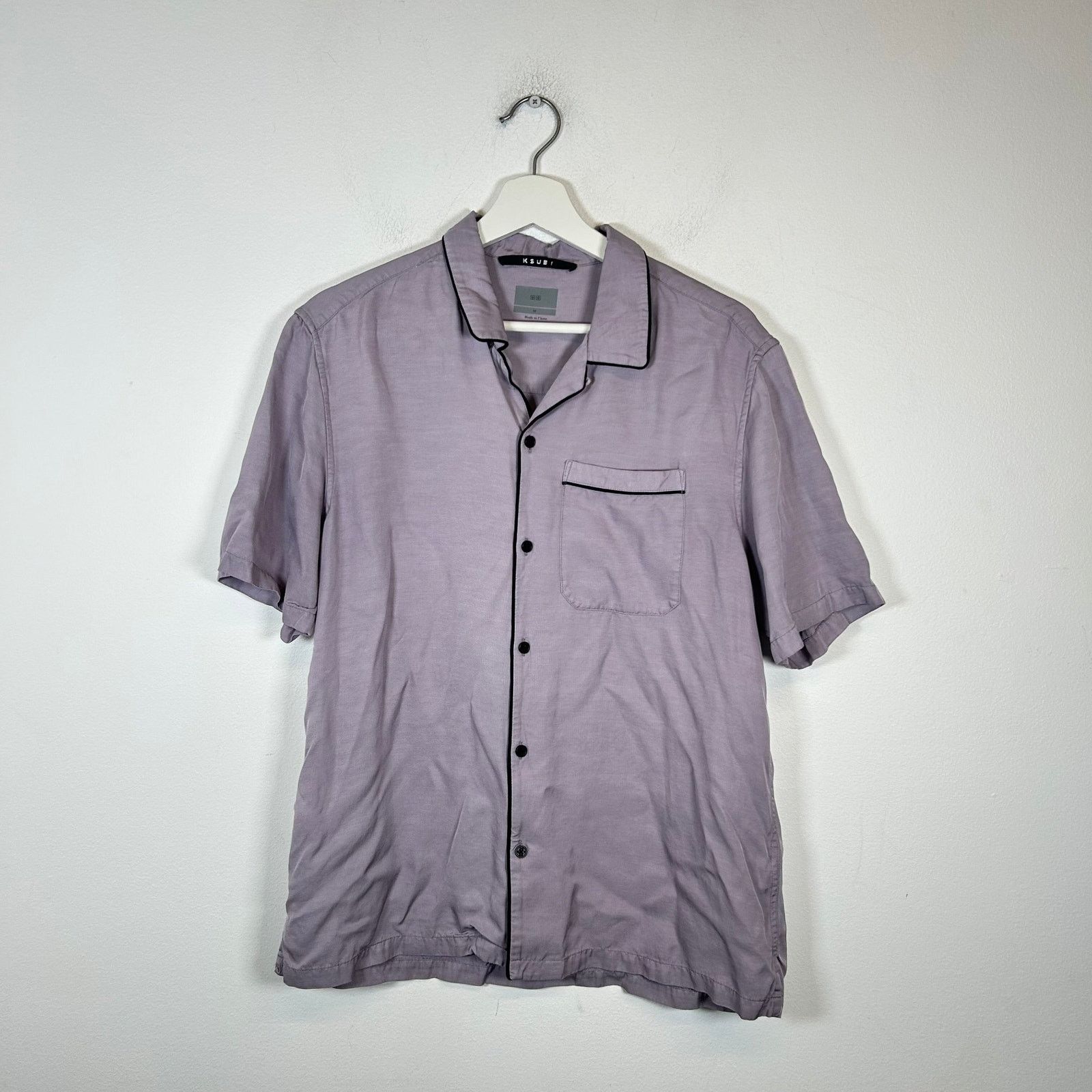 Ksubi Ksubi Purple Viscose Resort Shirt Size M Size US M / EU 48-50 / 2 - 1 Thumbnail
