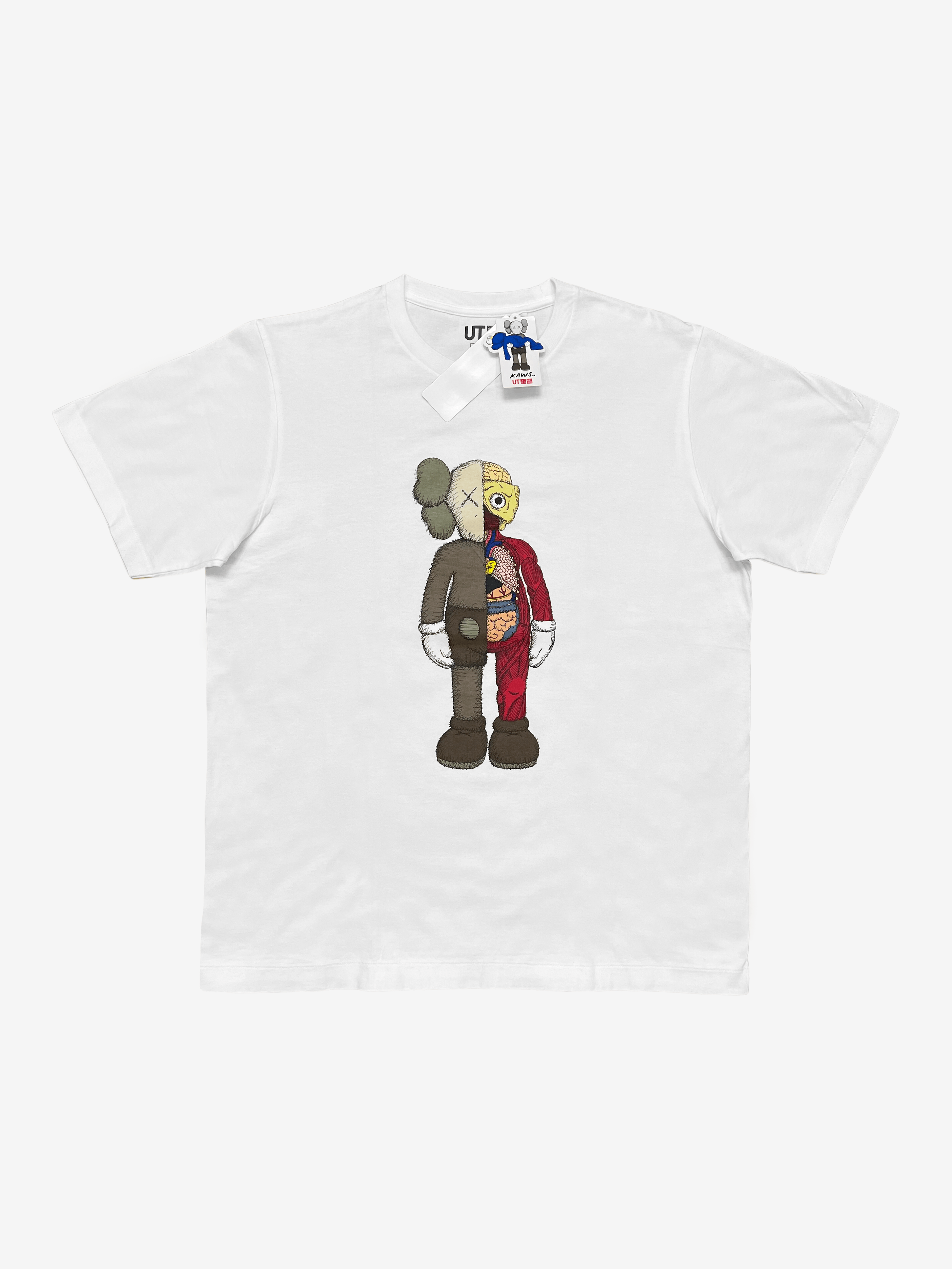 Kaws × Uniqlo KAWS x Uniqlo White Flayed Tee Size US XXL / EU 58 / 5 - 1 Thumbnail