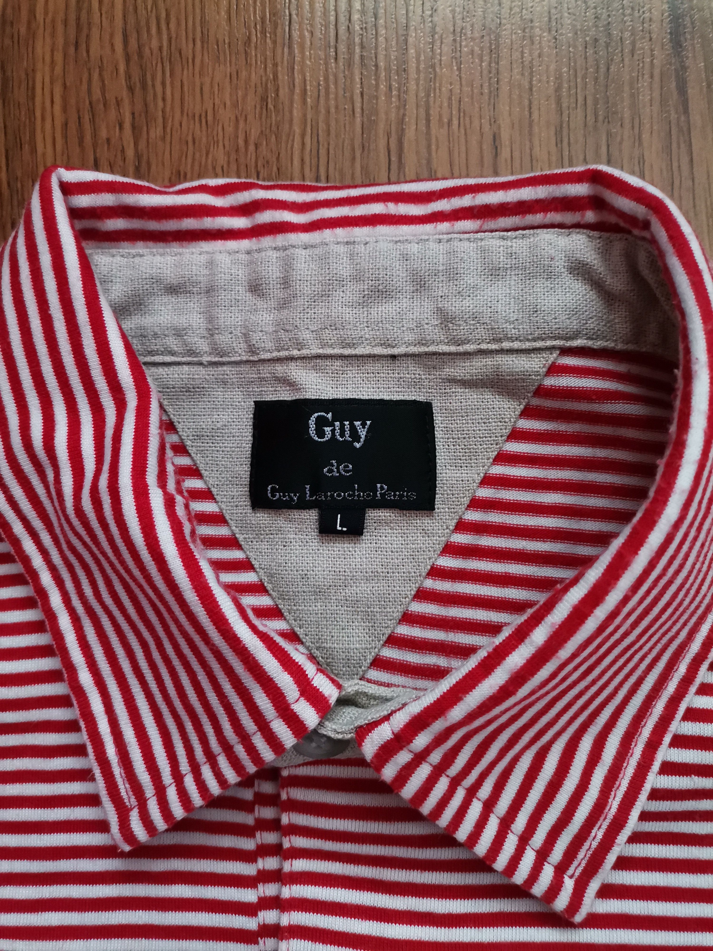 Guy Laroche Guy de Guy Laroche Paris Striped Polo Size US L / EU 52-54 / 3 - 3 Thumbnail