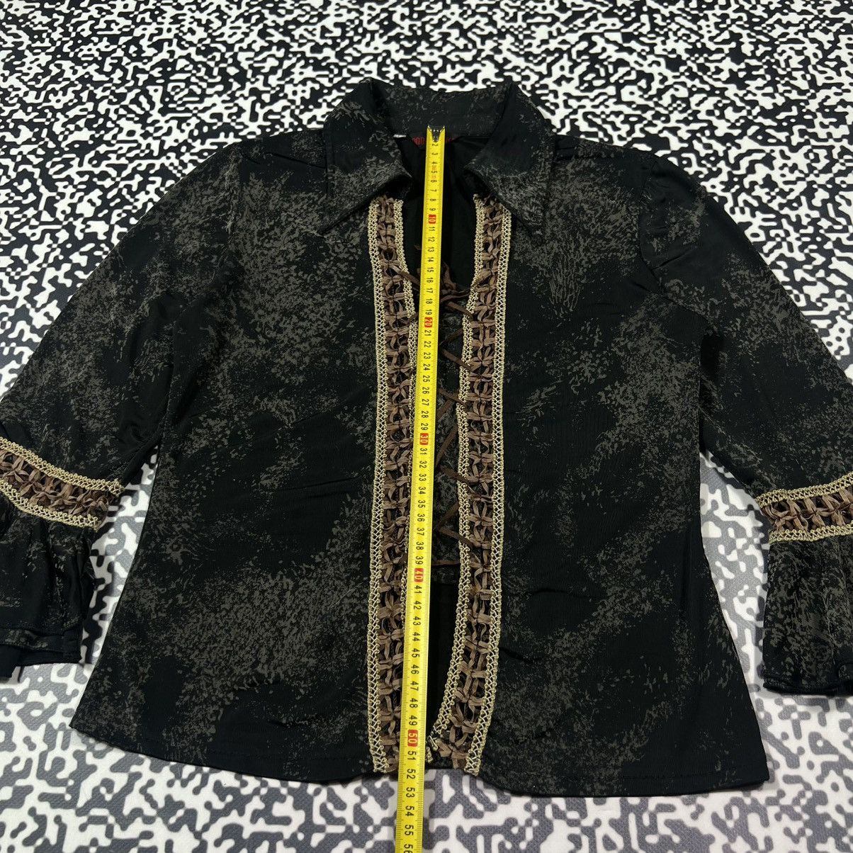 Japanese Brand Vintage Y2K Japanese Front Lace Up Napoleon 90s Style Shirt Size L / US 10 / IT 46 - 15 Thumbnail