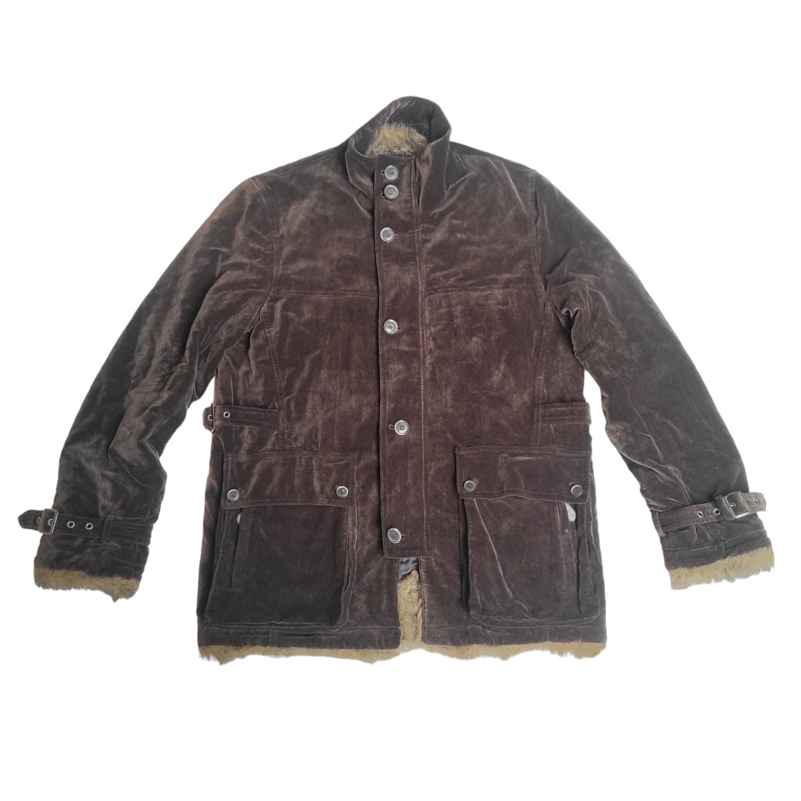 Bernings Sho Faux Fur Shearling Bondage Velvet Jacket