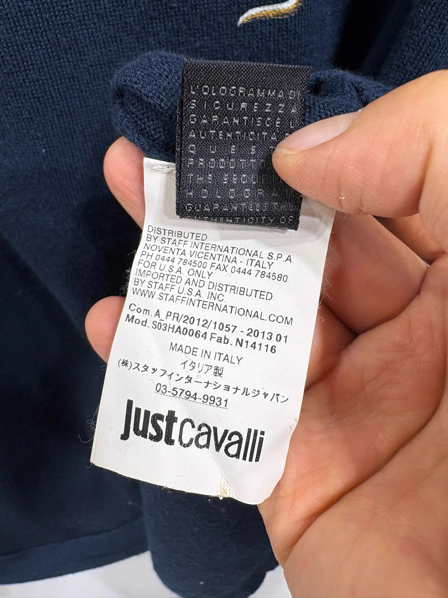 Just Cavalli Justcavalli Men's Long Sleeve Knitwear K29 Size US M / EU 48-50 / 2 - 5 Thumbnail