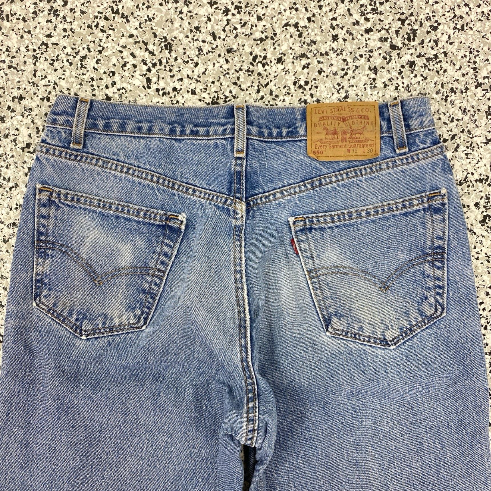 Levi's VINTAGE Levi's Levi's 550 Jeans 550 Mens 33x30 30in Inseam Cotton Denim Blue USA Made Relaxed Straight High Rise 550 Model Men Size US 33 - 4 Thumbnail