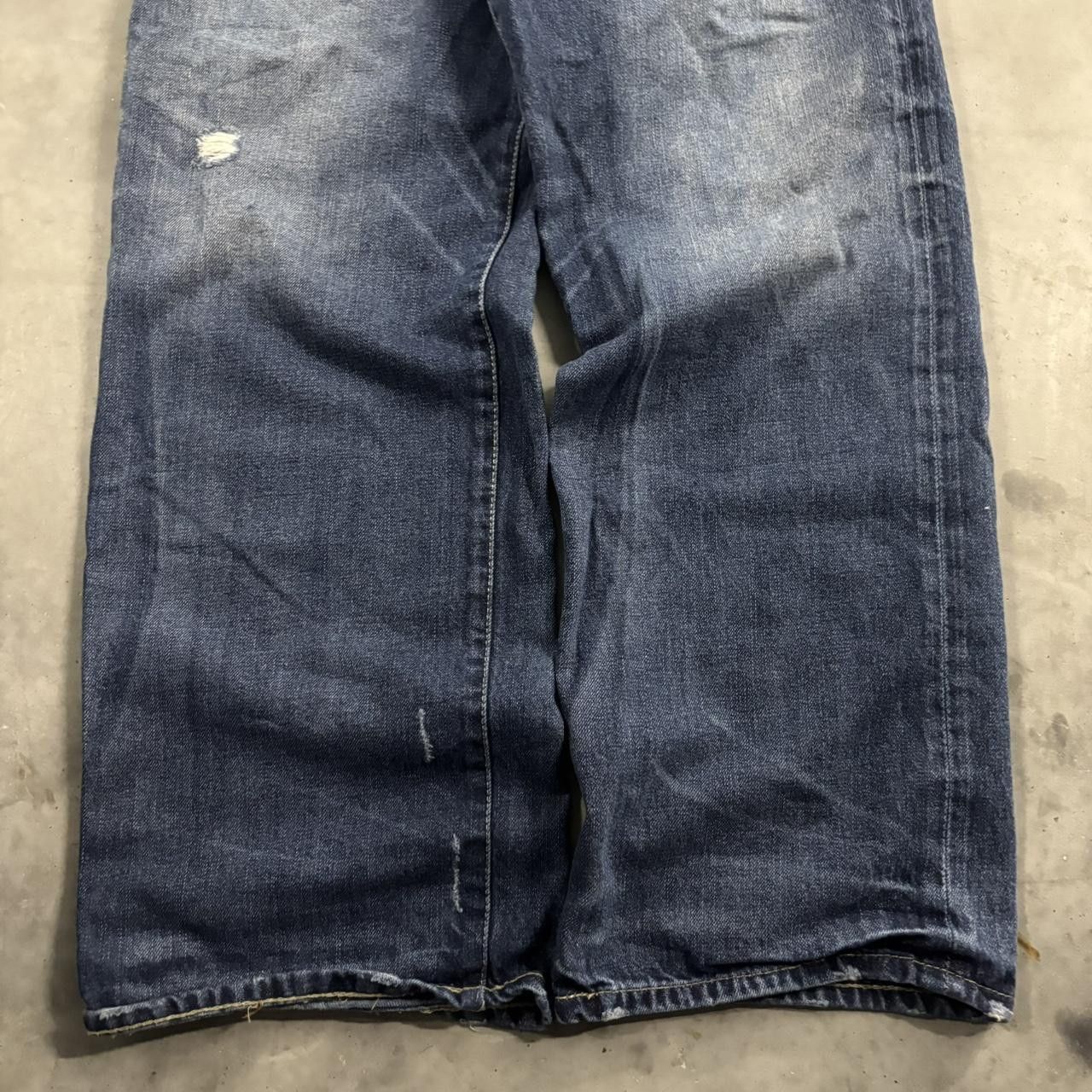 Vintage Crazy Vintage Y2K/2000s Grunge Faded Dark Wash Denim Jeans! 36x32 Size US 36 / EU 52 - 6 Thumbnail