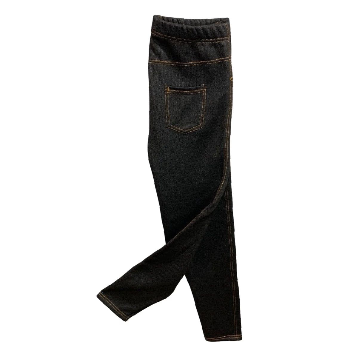 Vintage Ming Hui Women's Denim Look Fleece Lined Leggings Jeggings Blue XL Size 40" / US 18 - 2 Thumbnail