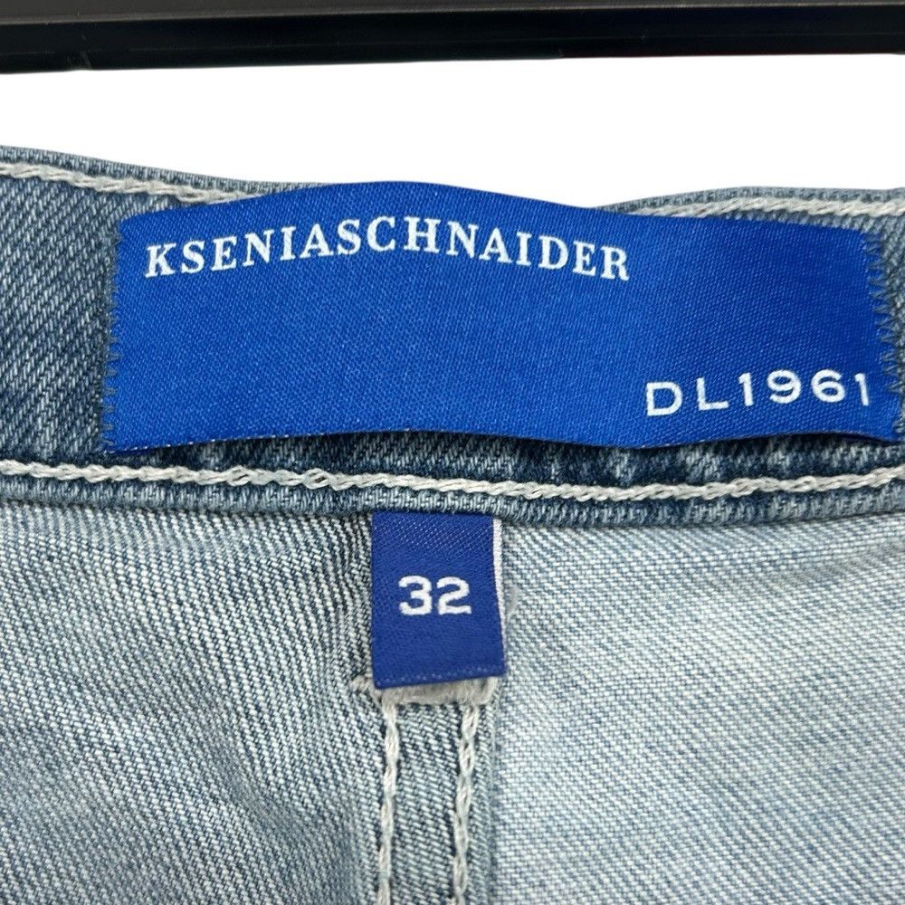 Other DL1961 x Ksenia Schnaider Zoie Wide Leg Patchwork Jeans 32 Size 32" / US 10 / IT 46 - 22 Thumbnail