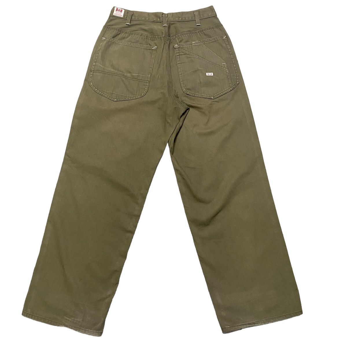 Vintage BALANCE+HARMONY KEMPEL Union Made HBT Work Pants Sunfaded Size US 30 / EU 46 - 9 Thumbnail