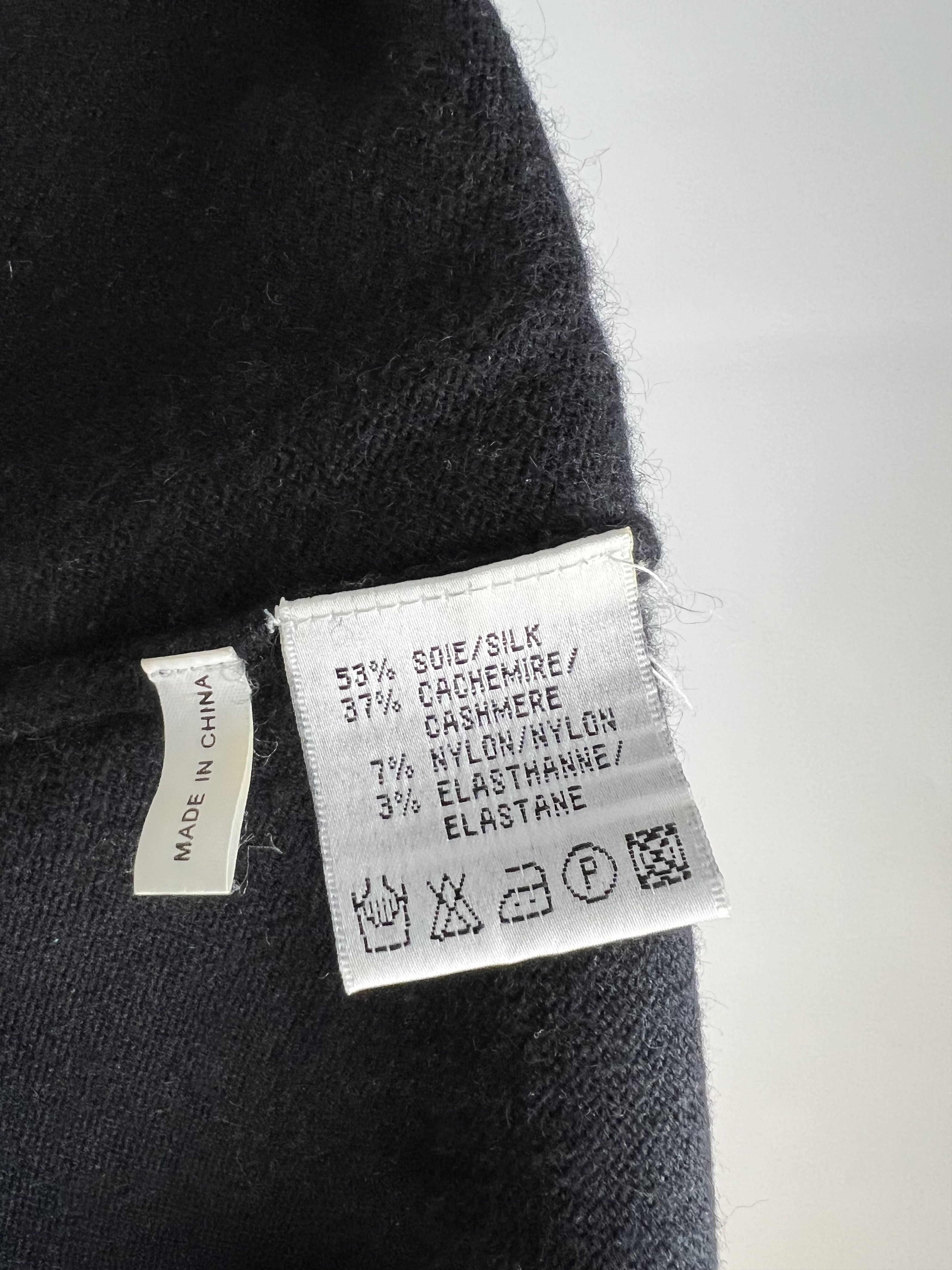 Joseph Joseph Black Silk and Cashmere Sweater Size S Size S / US 4 / IT 40 - 7 Thumbnail