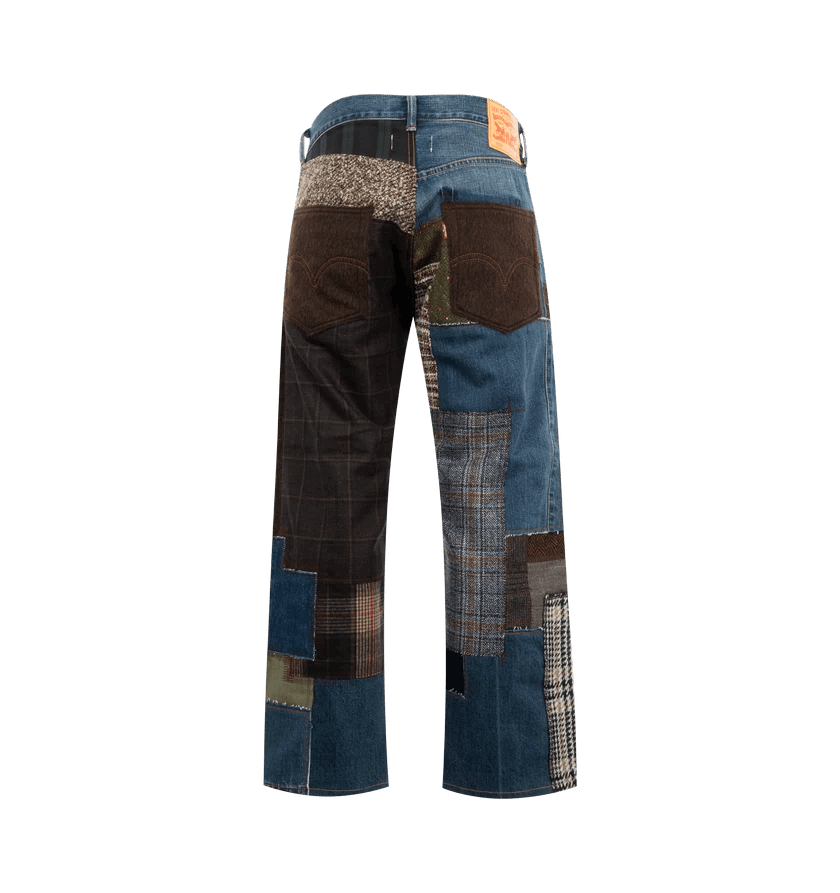 Junya Watanabe o1h1sh10525 Patchwork Jeans in Multicolor Size US 30 / EU 46 - 2 Thumbnail